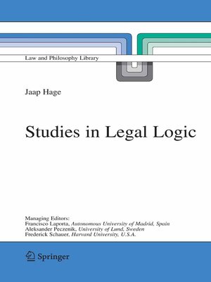 cover image of Studies in Legal Logic